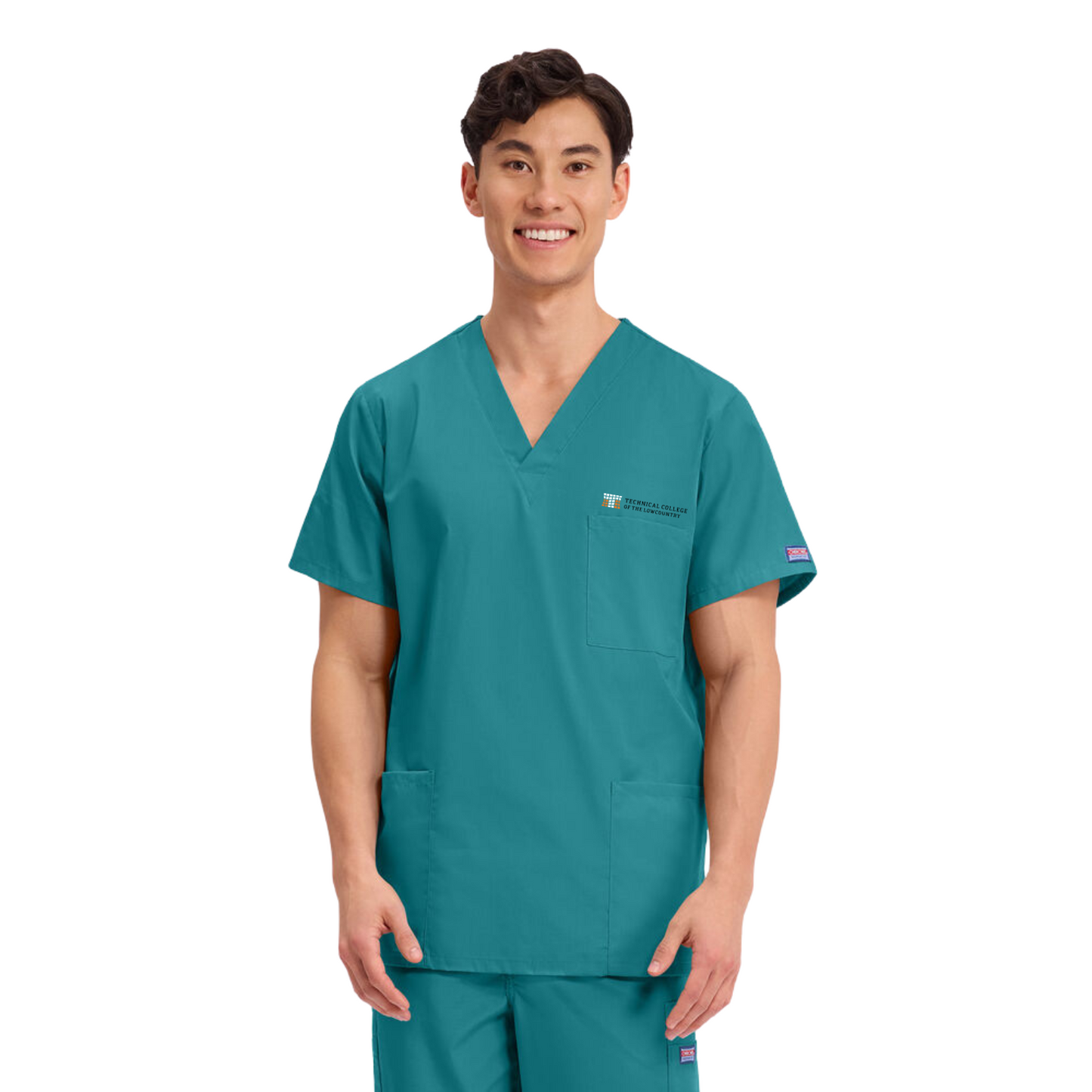 Unisex V-Neck 3 Pocket Solid Scrub Top