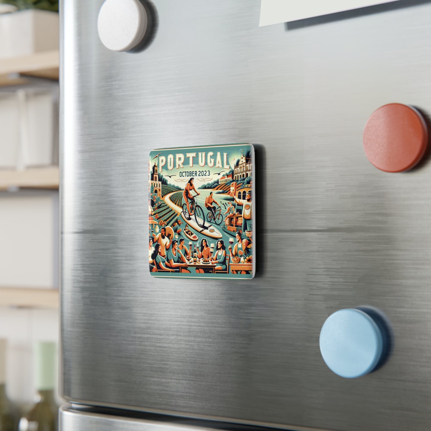 Portugals and Guys Porcelain Magnet