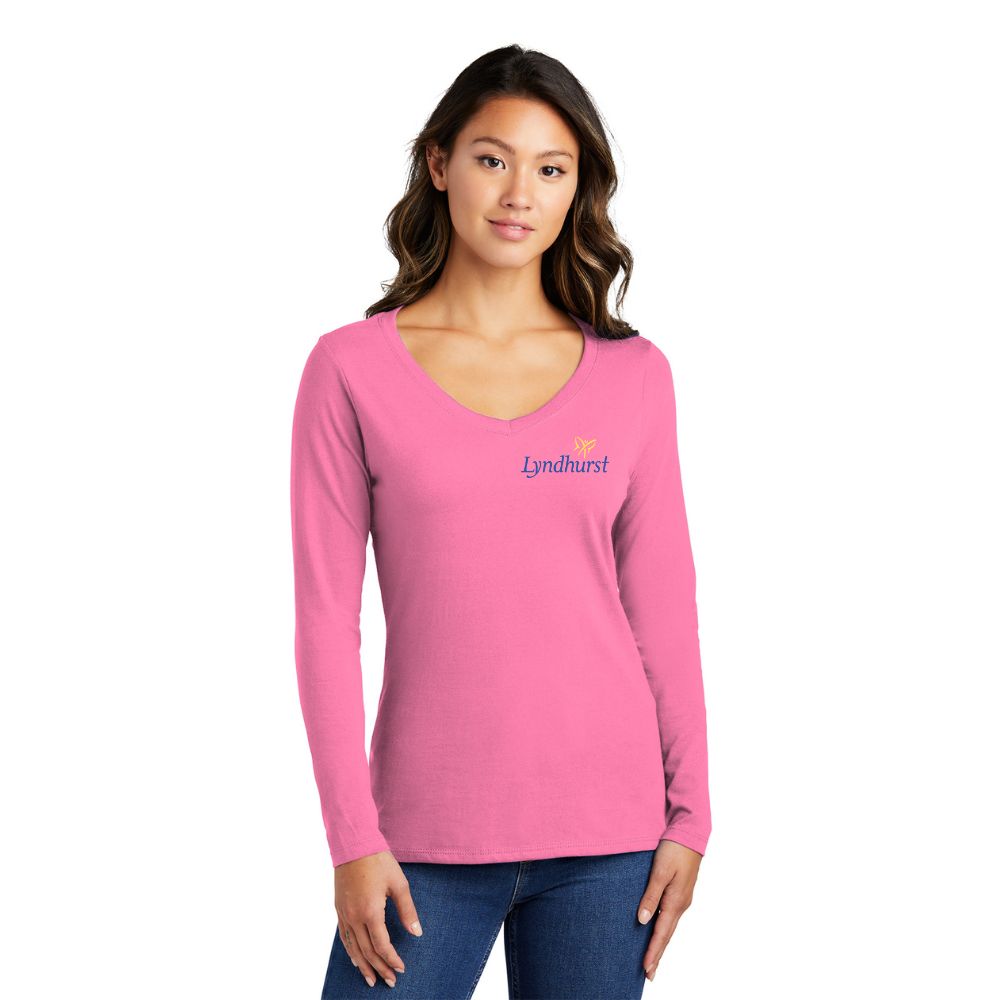 Women's Long Sleeve V-Neck Tee