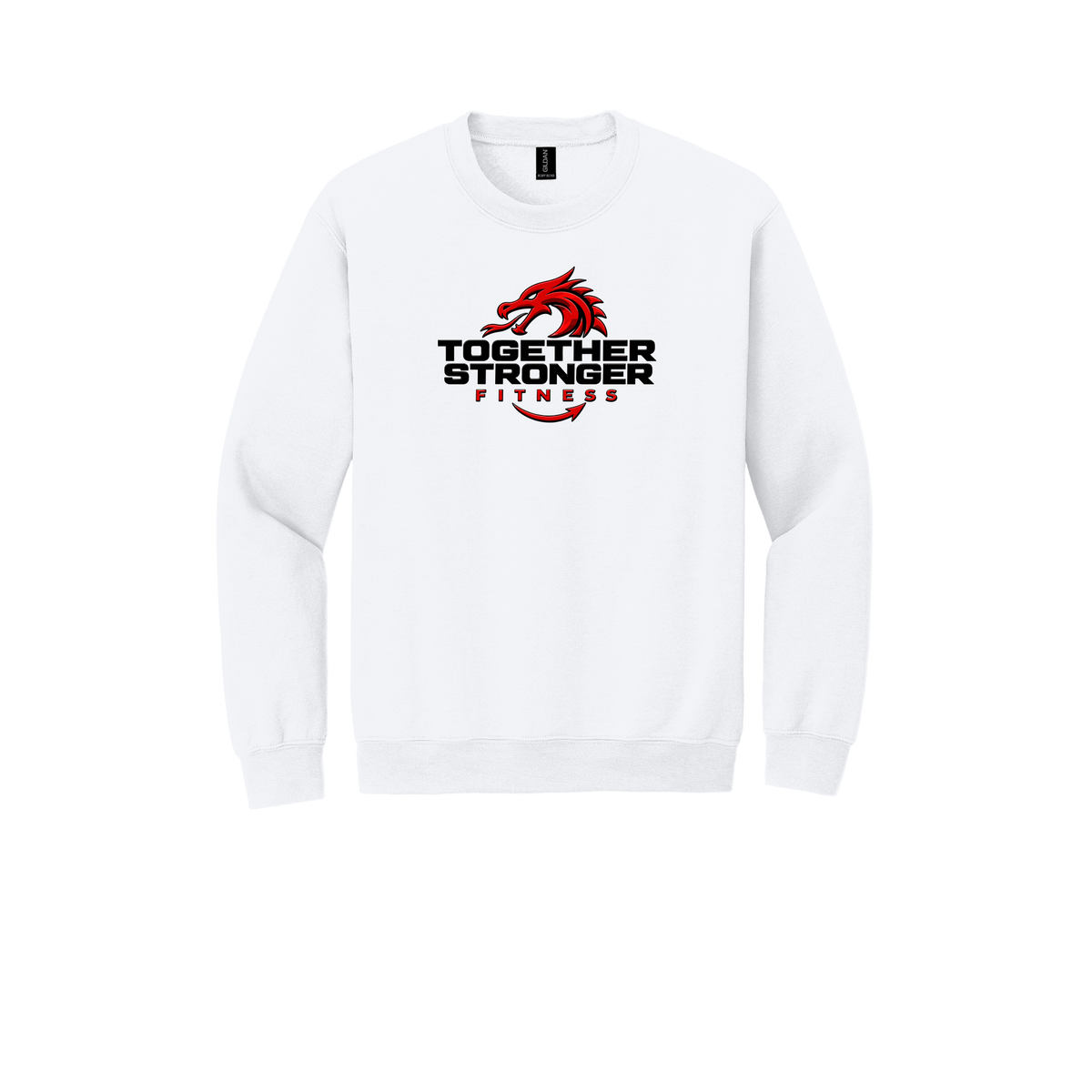 togetherstrongerfitness-comfort-crewneck-dtf-front-18000-white-flat-front