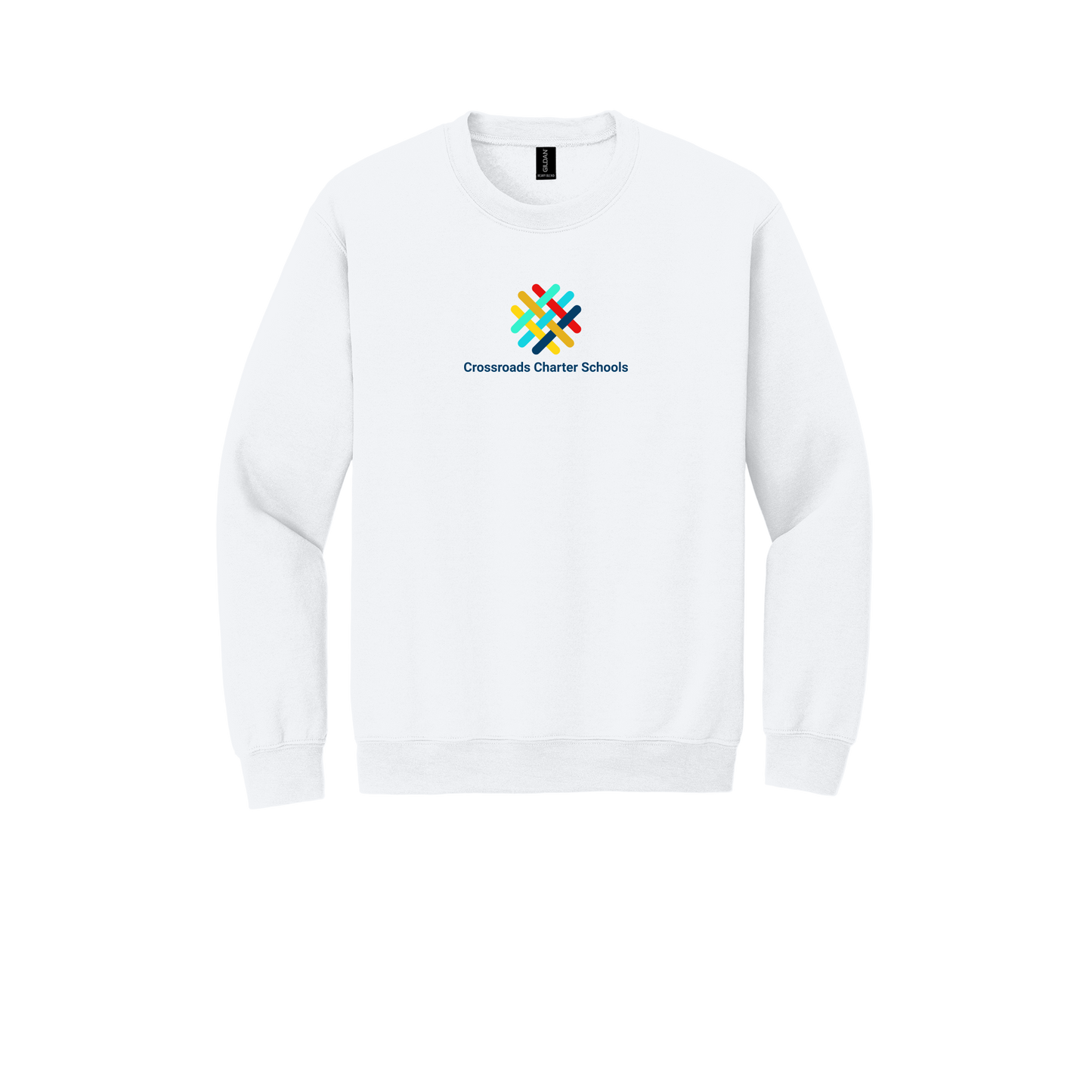 crossroadsschoolskc-comfort-crewneck-dtf-front-18000-white-flat-front