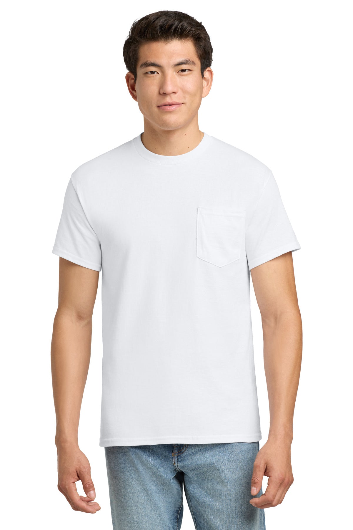 Gildan® - Ultra Cotton® 100% US Cotton T-Shirt with Pocket. 2300