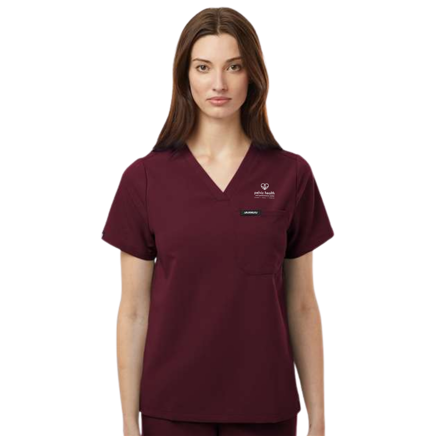 Jaanuu Women's 1-Pocket Scrub V-Neck Top