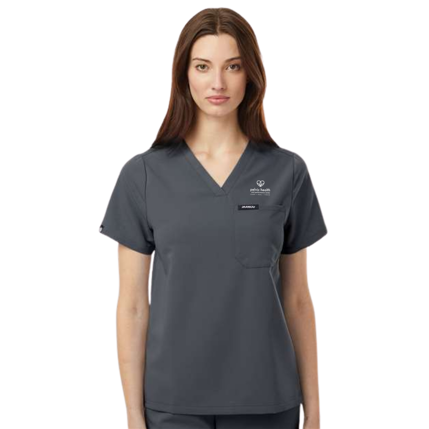 Jaanuu Women's 1-Pocket Scrub V-Neck Top