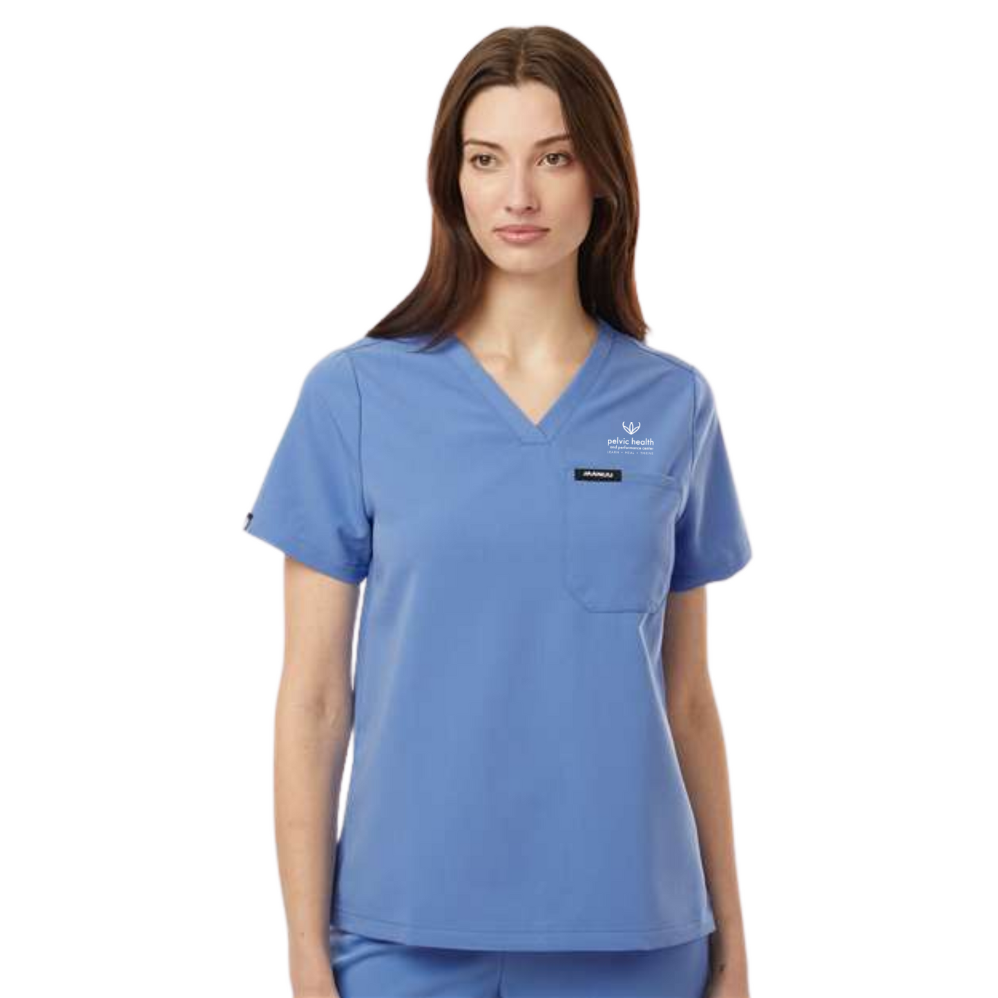 Jaanuu Women's 1-Pocket Scrub V-Neck Top