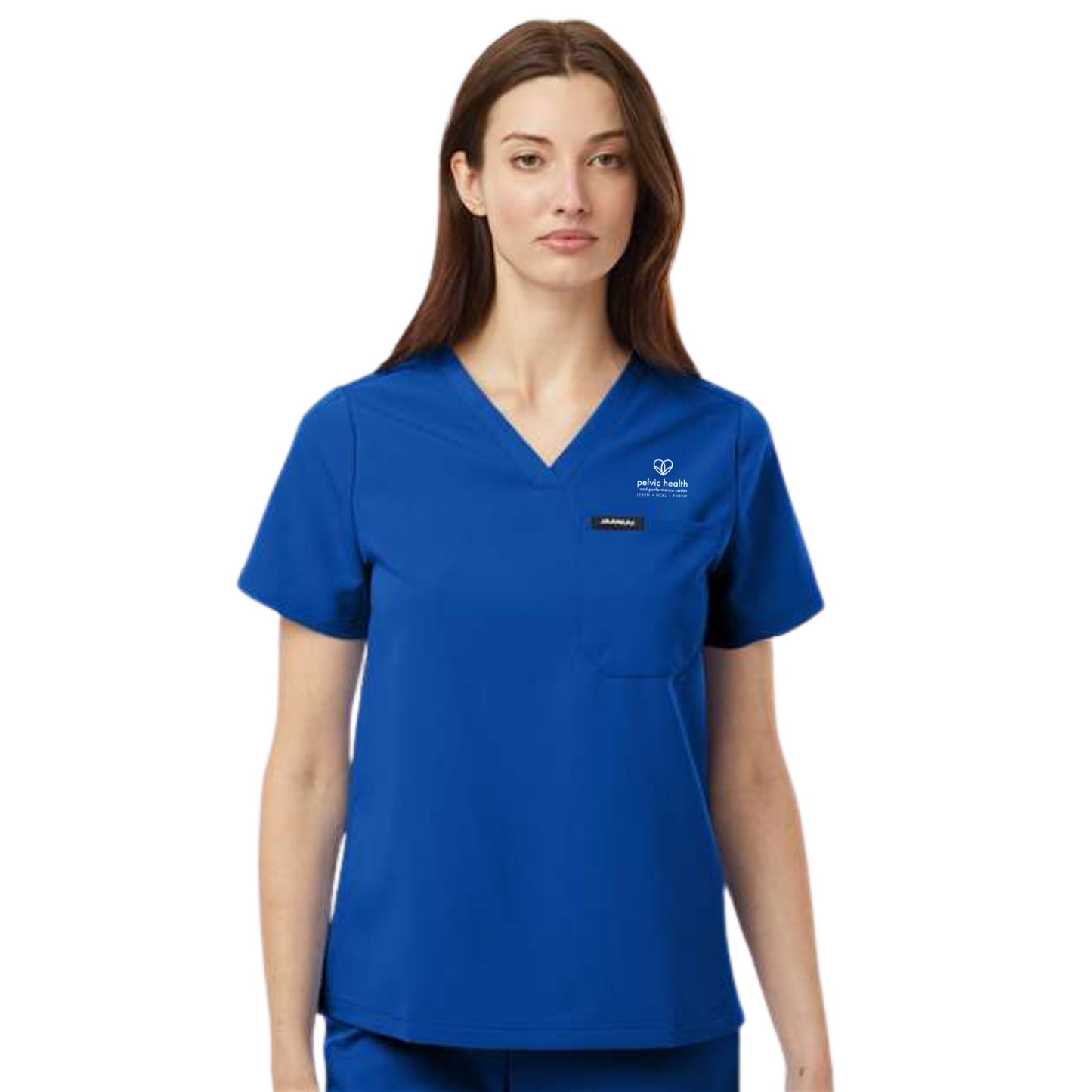 Jaanuu Women's 1-Pocket Scrub V-Neck Top