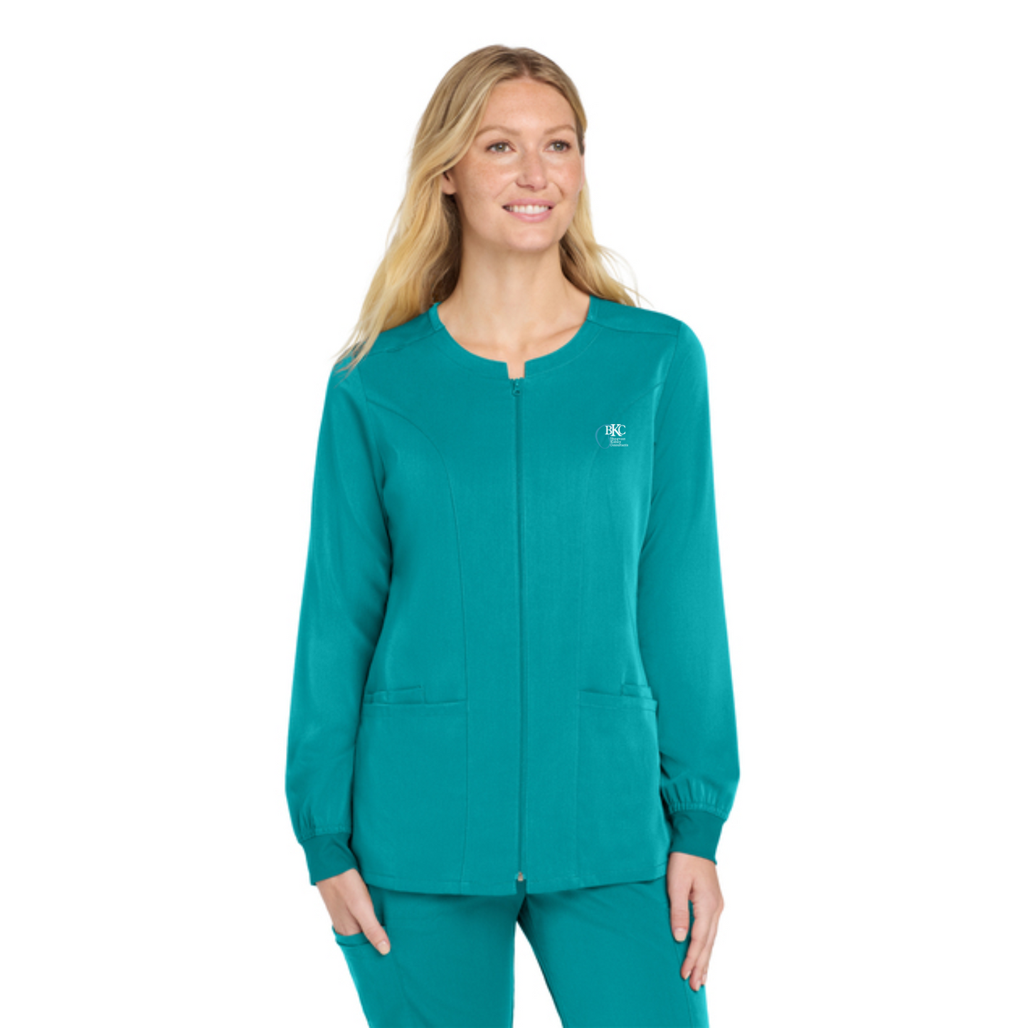 BKC Women’s Premiere Flex™ Full-Zip Scrub Jacket