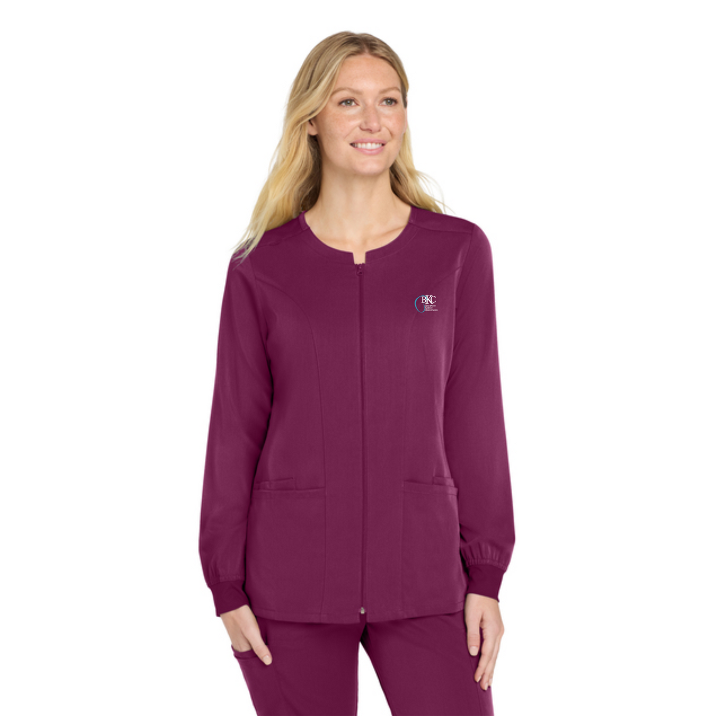 BKC Women’s Premiere Flex™ Full-Zip Scrub Jacket