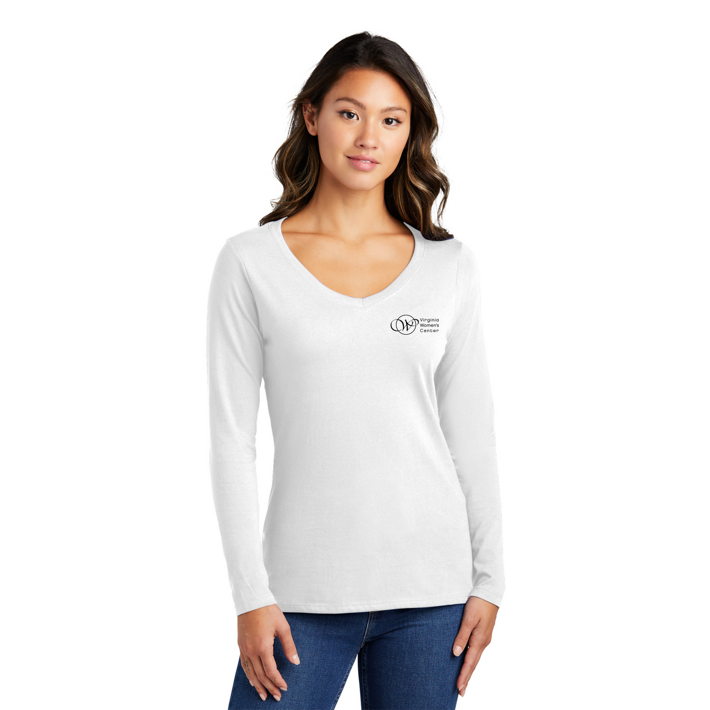 Women's Long Sleeve V-Neck Tee