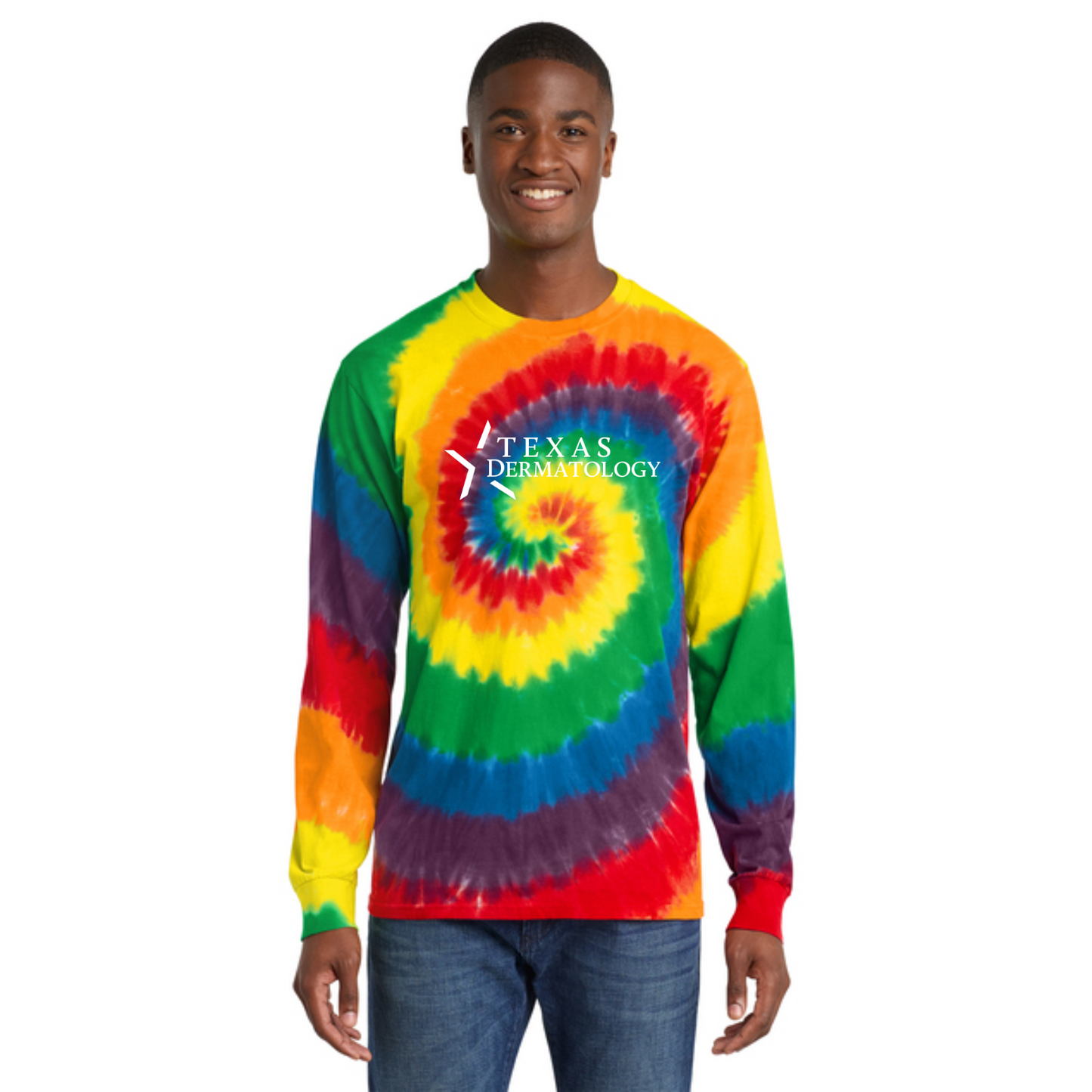 Port & Company® Tie-Dye Long Sleeve Tee