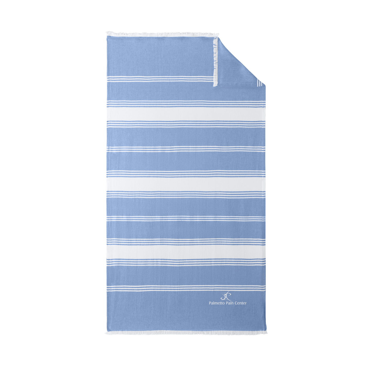 palmetto-pain-center-port-authority-beach-throw-embroidery-bottomright-BP91-strongbluewhite-flat-front