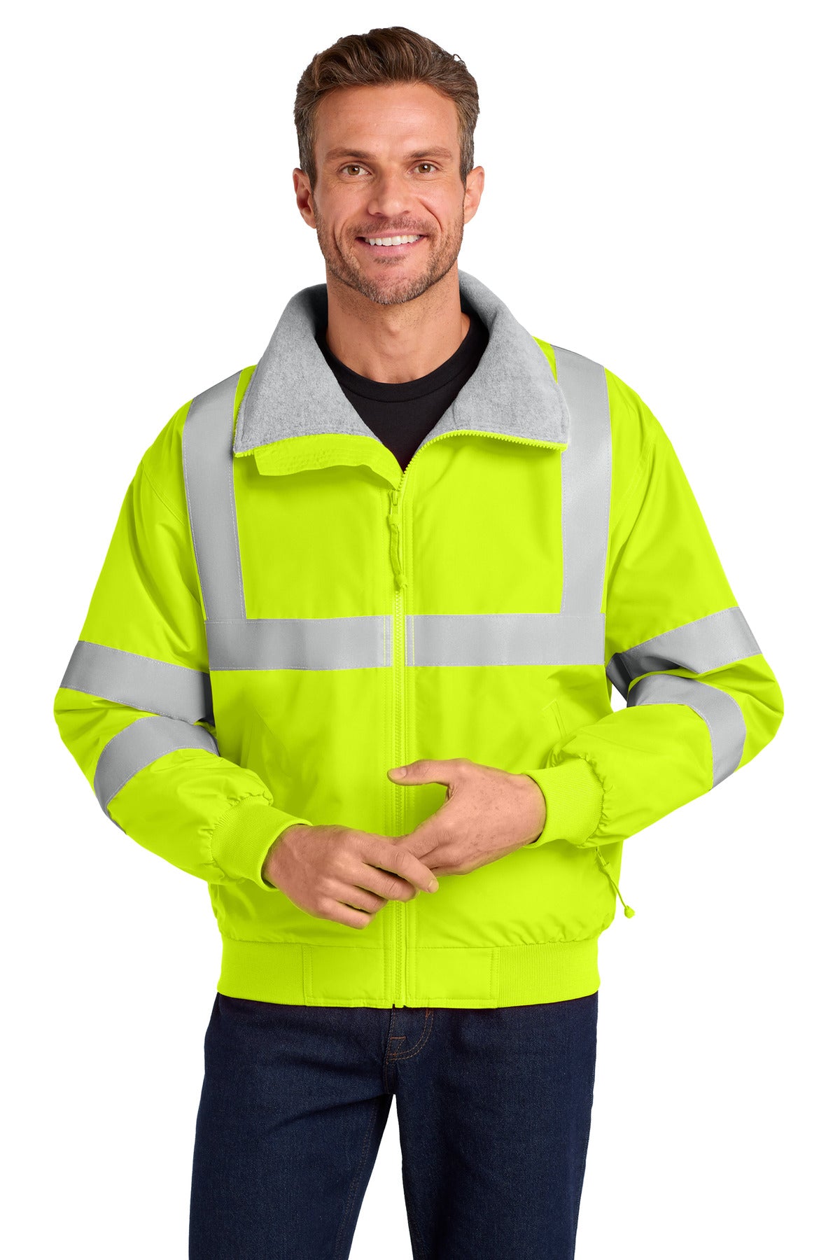 Port Authority® Enhanced Visibility Challenger™ Jacket with Reflective Taping. SRJ754