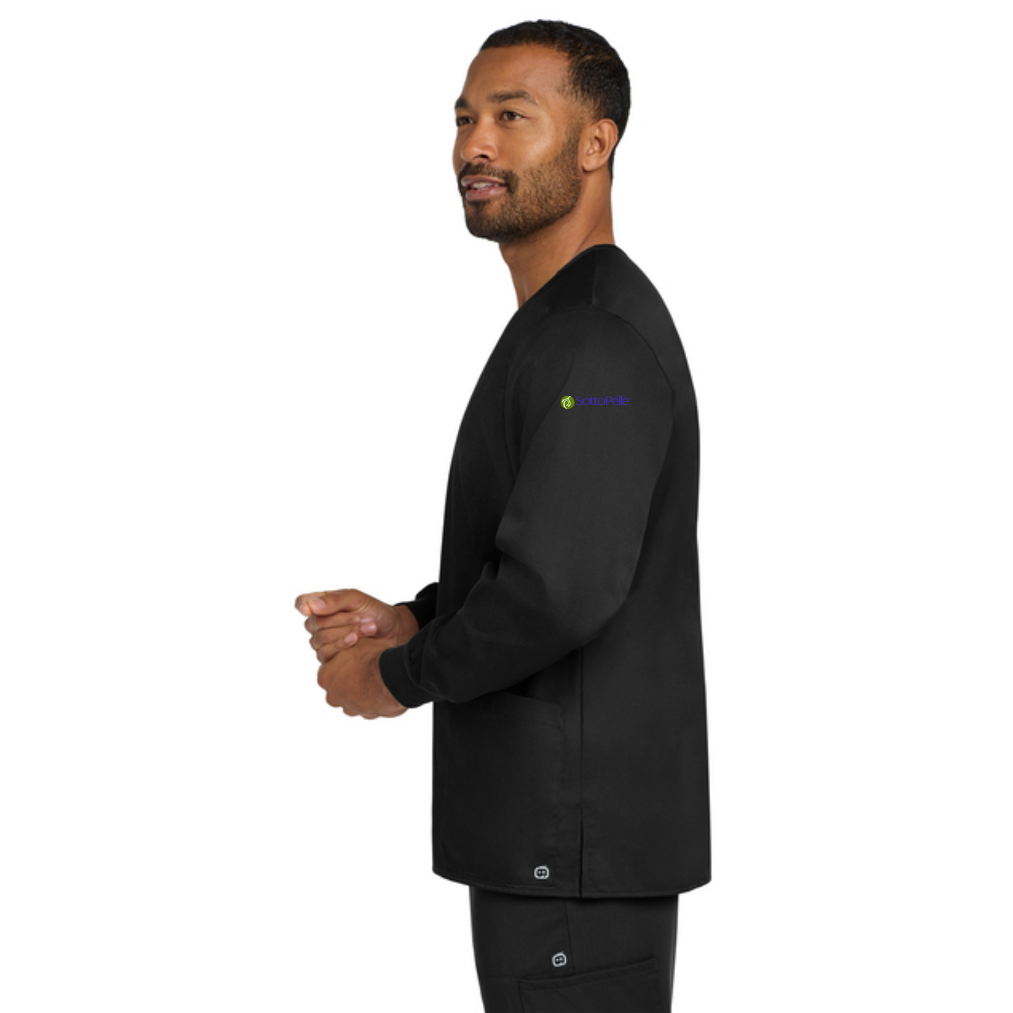 Wink® Unisex WorkFlex Snap-Front Scrub Jacket