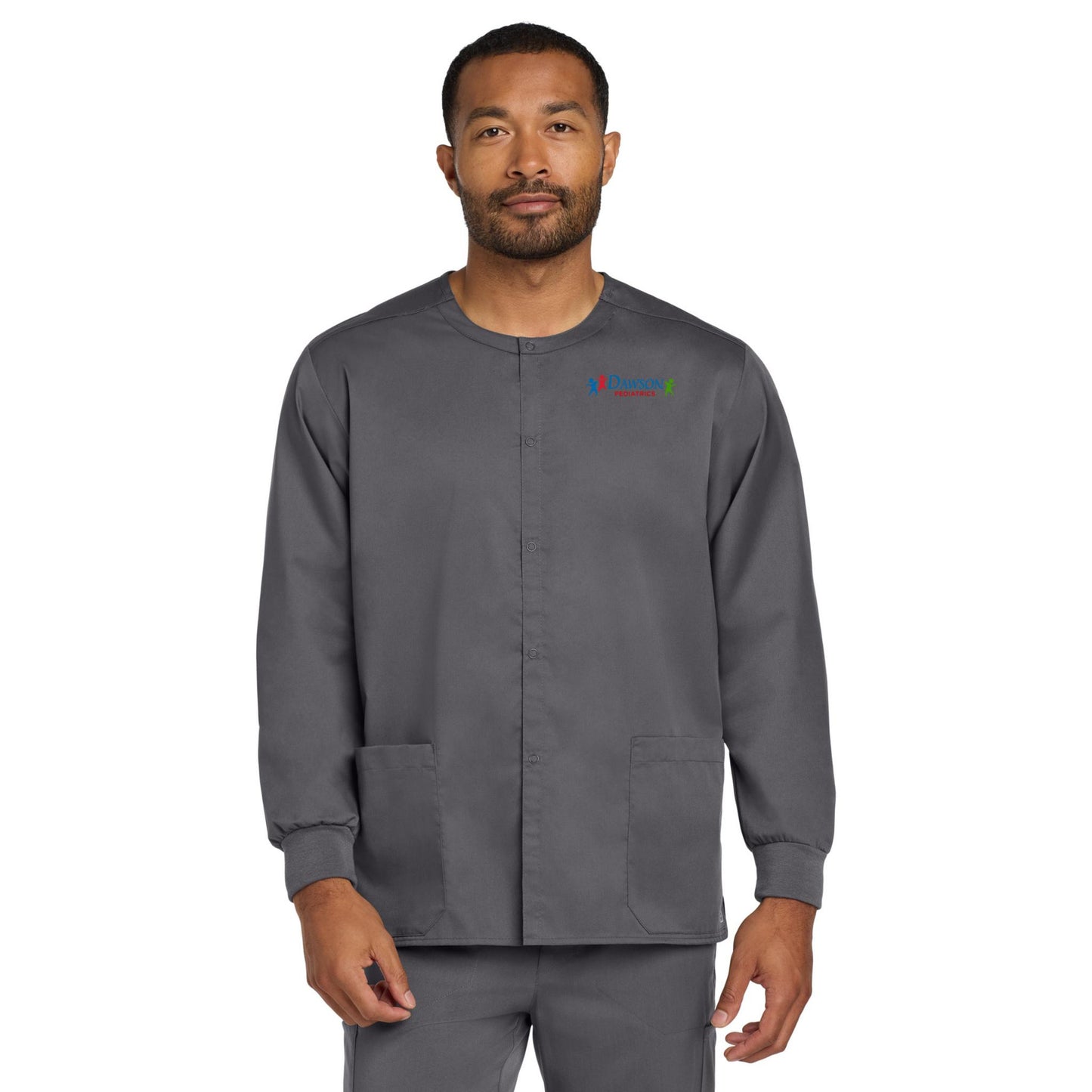 Wink® Unisex WorkFlex Snap-Front Scrub Jacket
