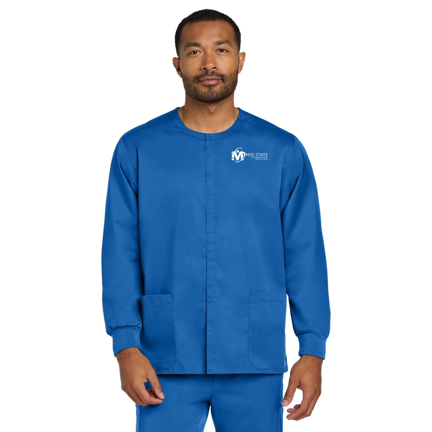 MSO Wink® Unisex WorkFlex Snap-Front Scrub Jacket