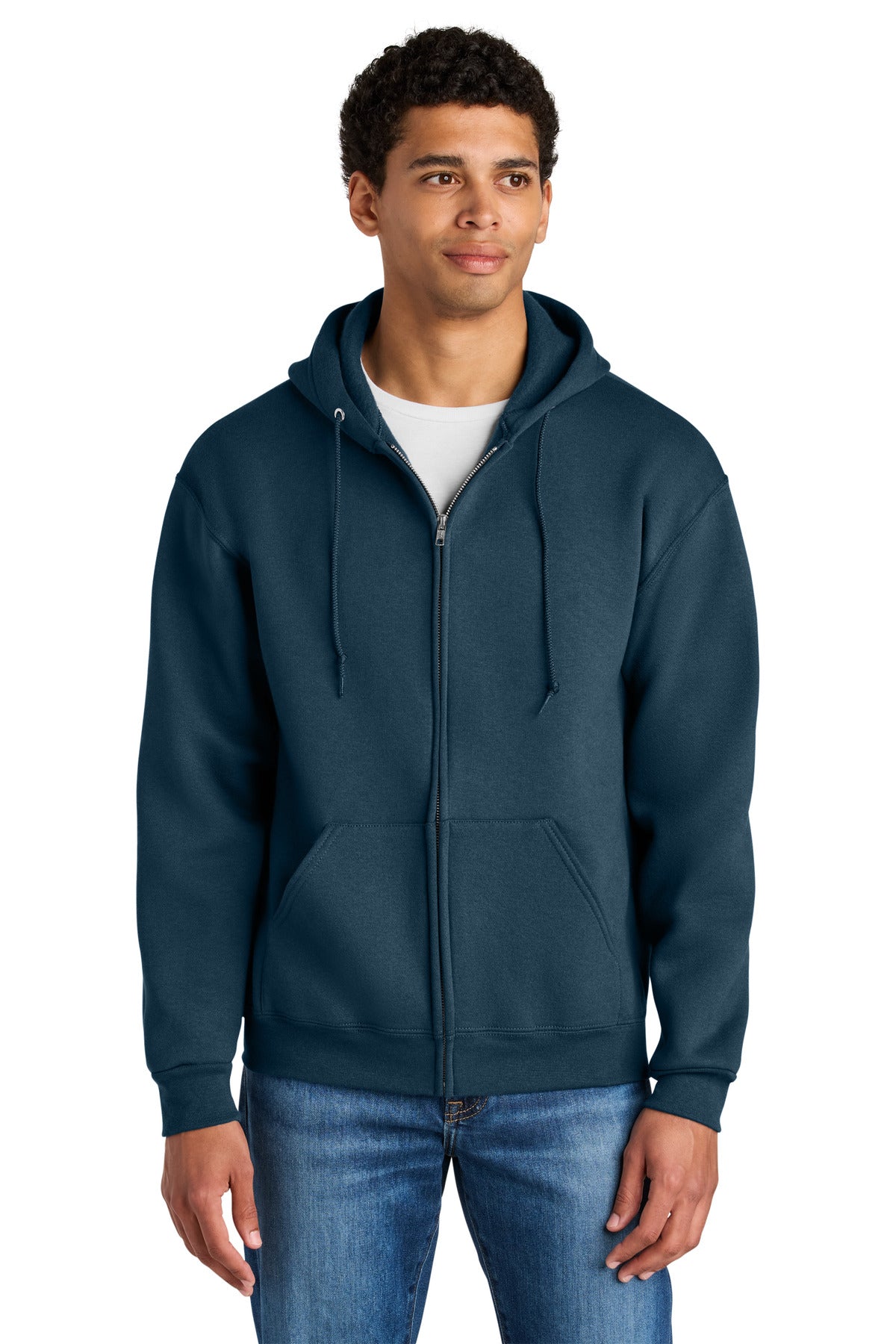 Jerzees Rugged™ Unisex Full-Zip Hooded Sweatshirt Z12M