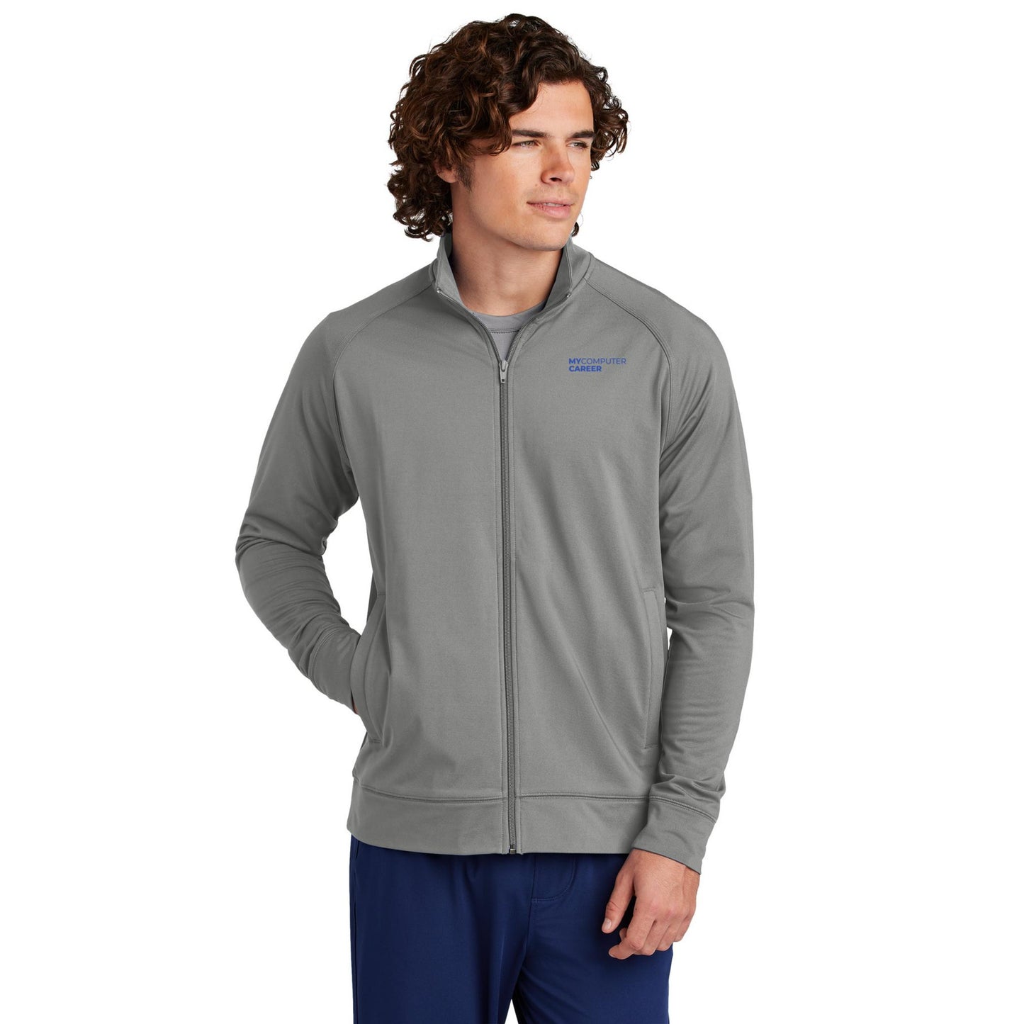 Sport-Tek® Sport-Wick® Stretch Full-Zip Cadet Jacket