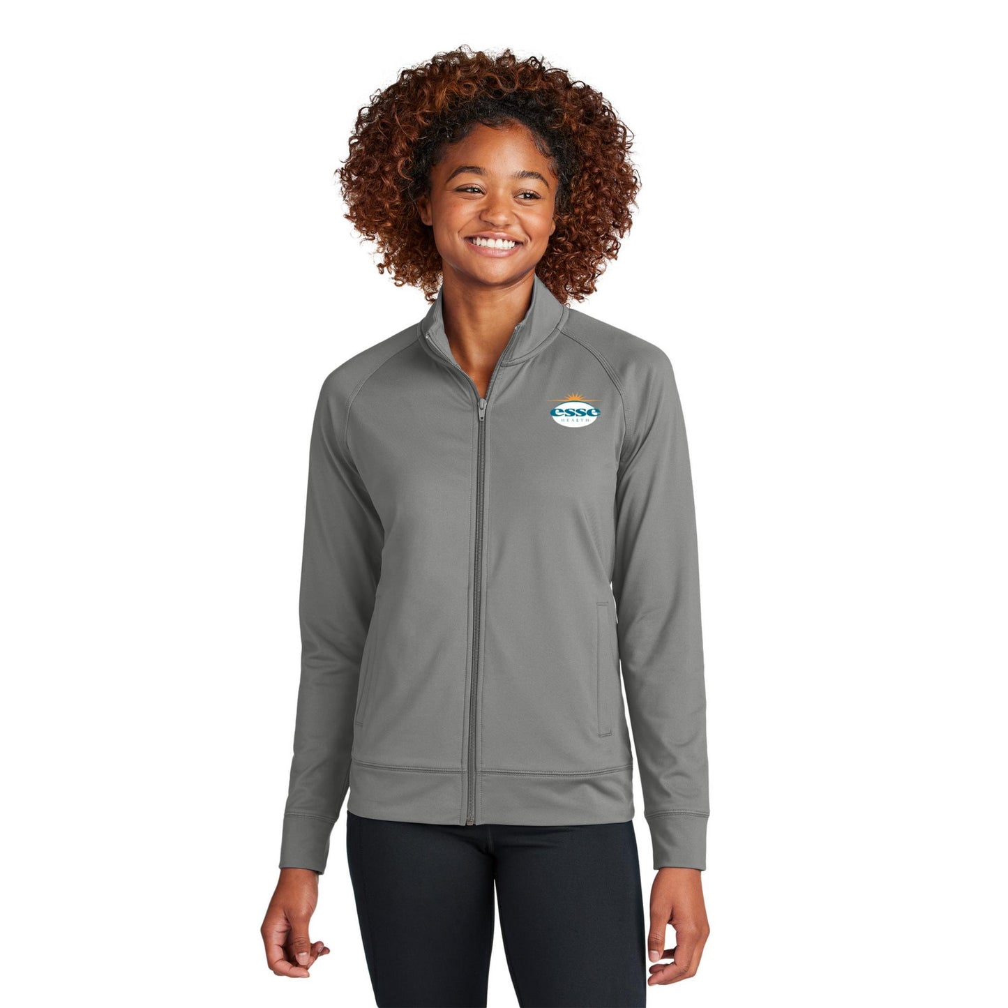 Sport-Tek® Women's Sport-Wick® Stretch Full-Zip Cadet Jacket