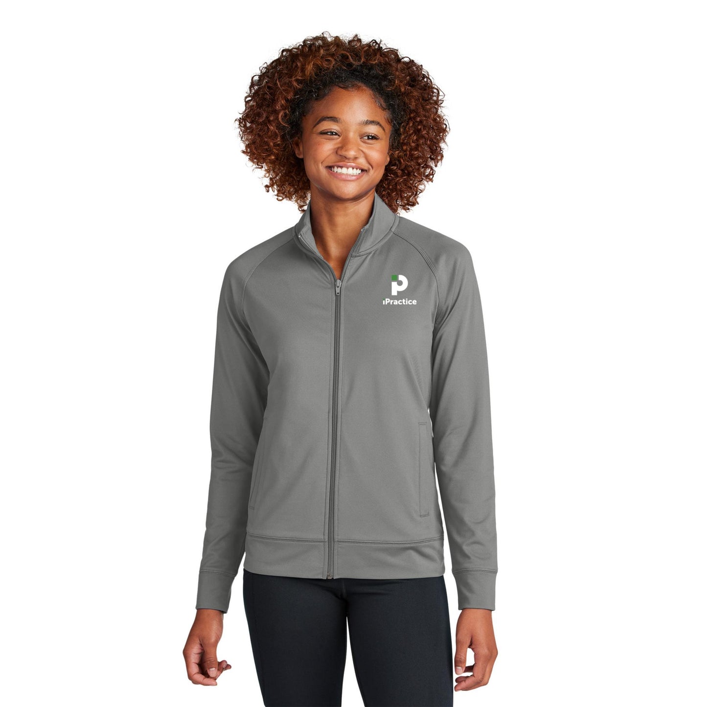 Sport-Tek® Women's Sport-Wick® Stretch Full-Zip Cadet Jacket