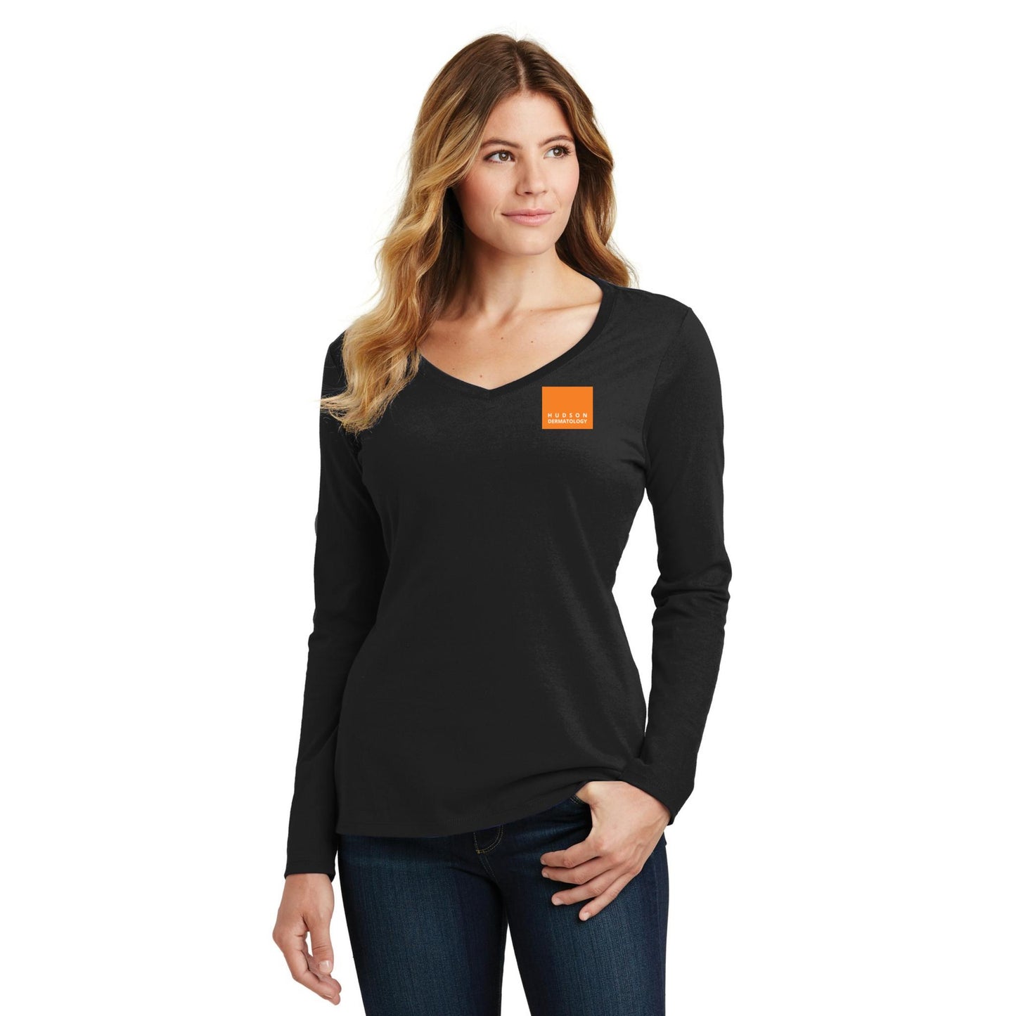 Women's Long Sleeve V-Neck Tee