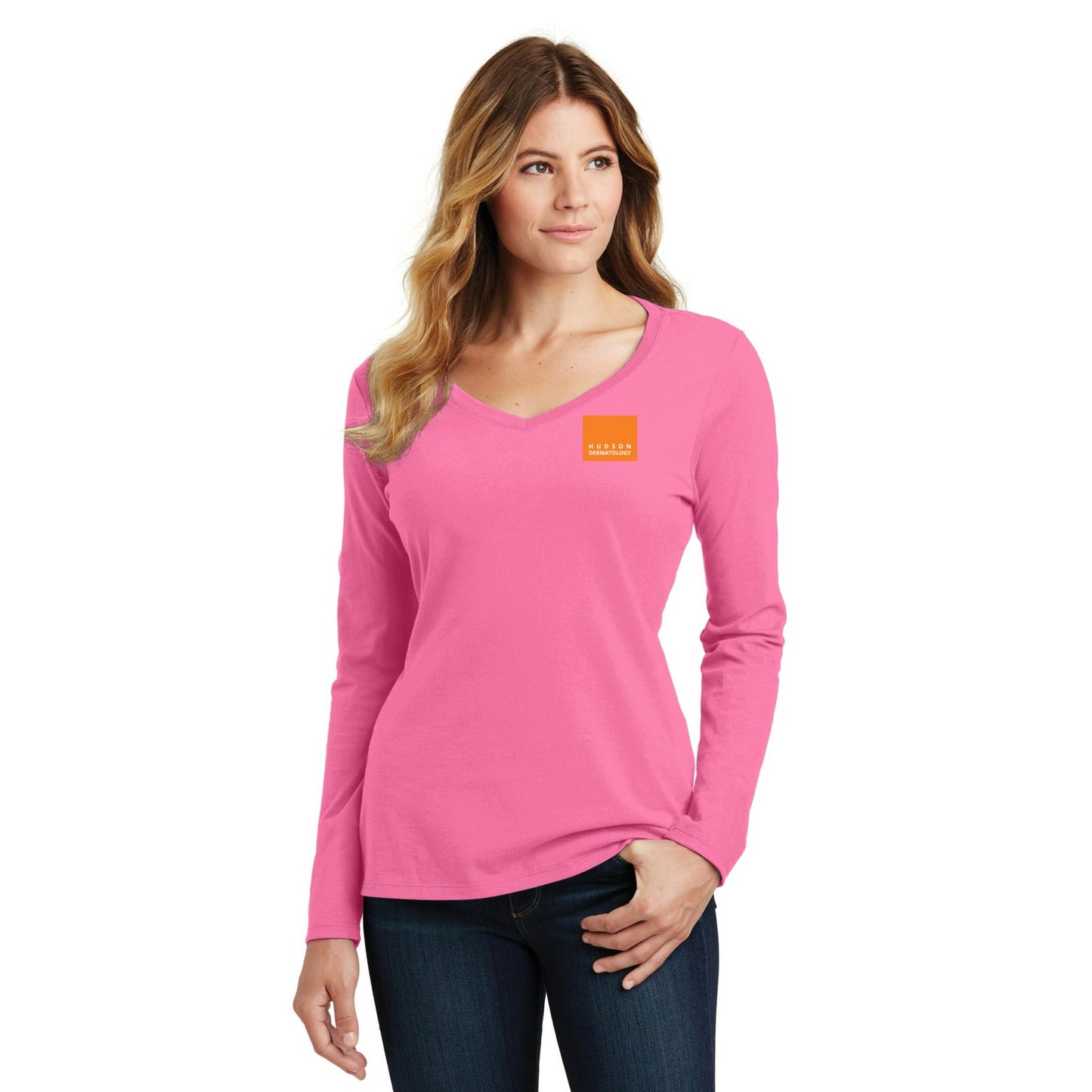 Women's Long Sleeve V-Neck Tee