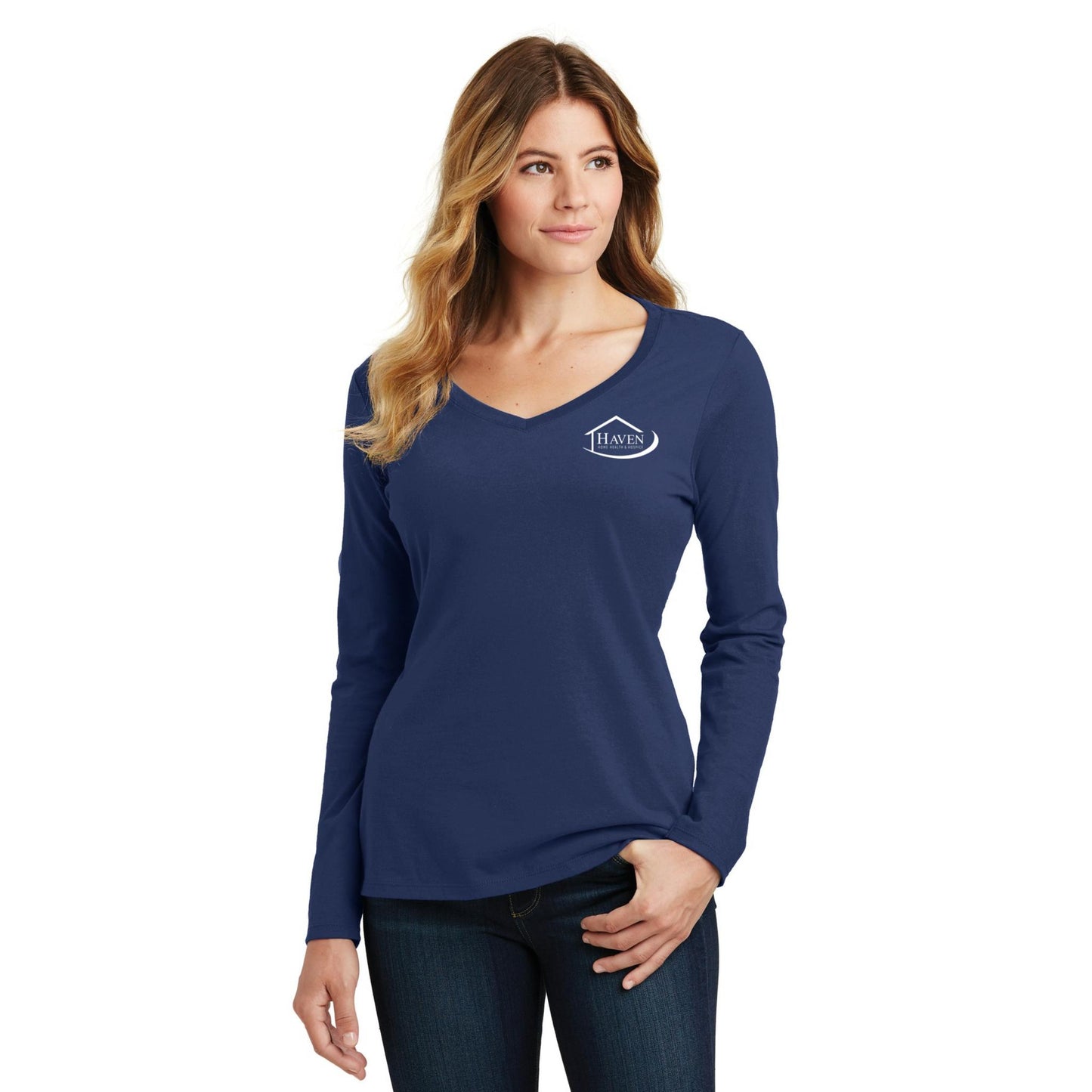 Women's Long Sleeve V-Neck Tee