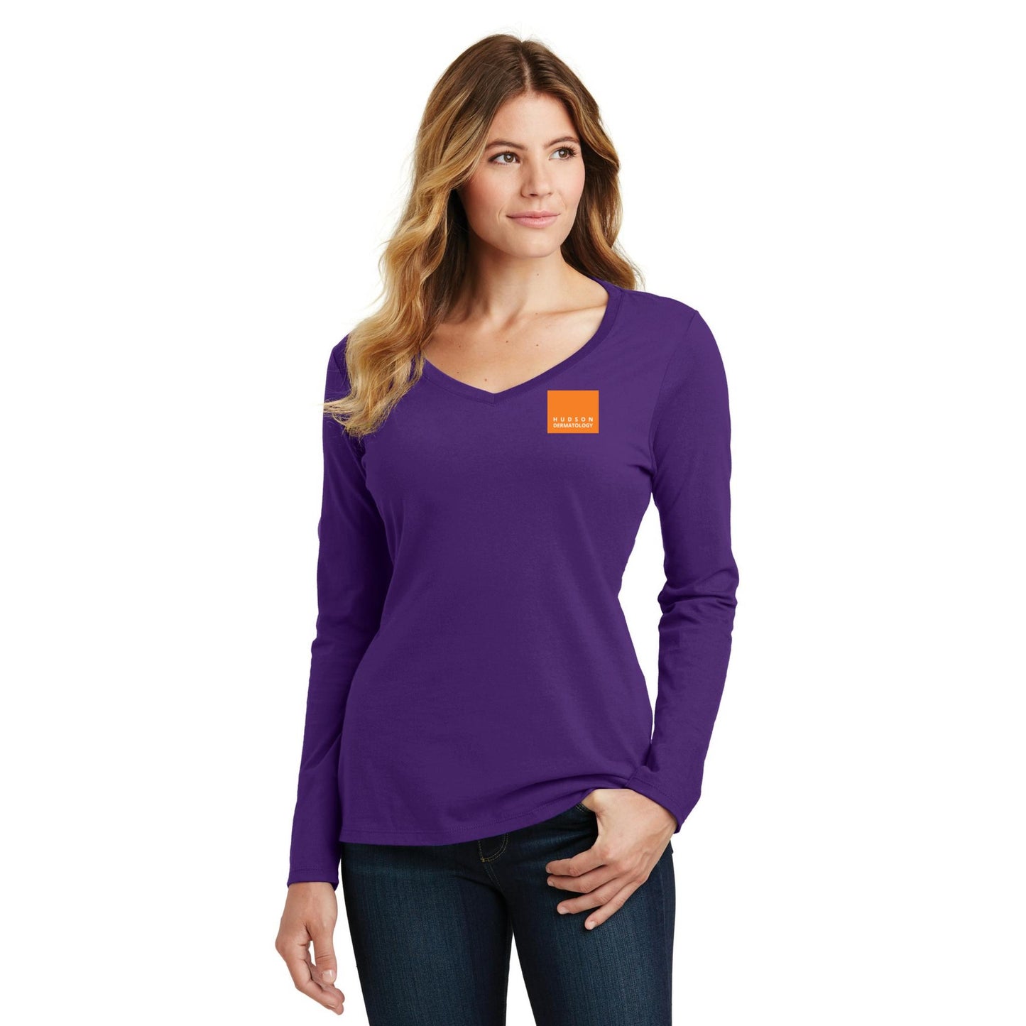 Women's Long Sleeve V-Neck Tee
