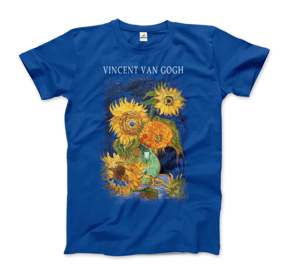 Van Gogh Five Sunflowers 1888, Artwork T-Shirt by Art-O-Rama Shop