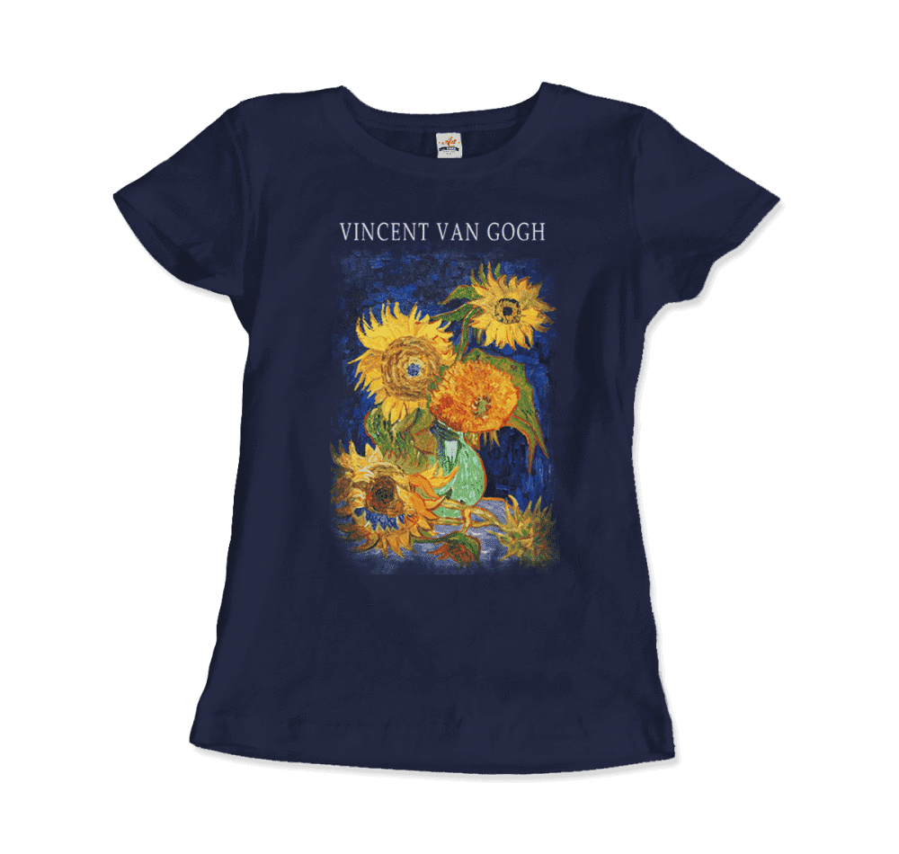 Van Gogh Five Sunflowers 1888, Artwork T-Shirt by Art-O-Rama Shop