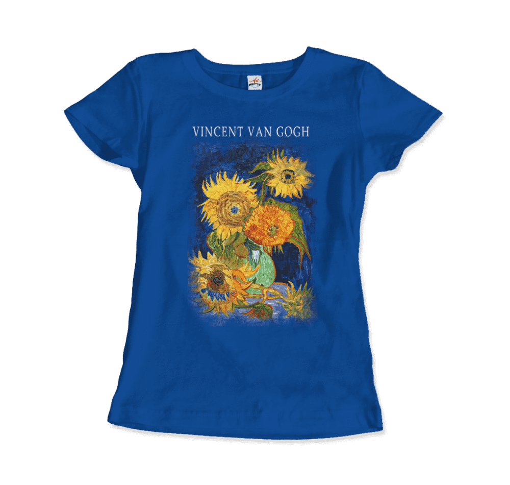 Van Gogh Five Sunflowers 1888, Artwork T-Shirt by Art-O-Rama Shop