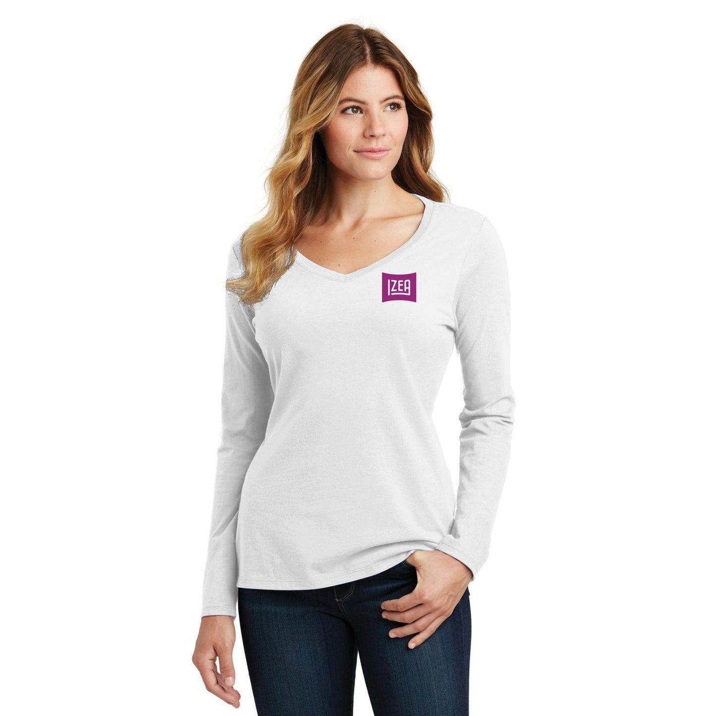 Women's Long Sleeve V-Neck Tee