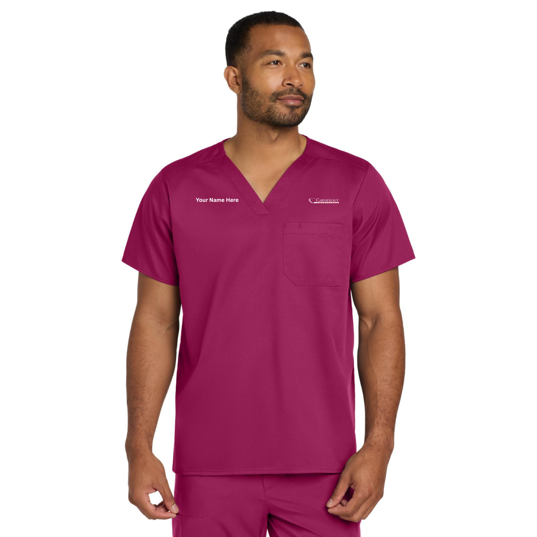 Wink Unisex WorkFlex Chest Pocket V-Neck Top