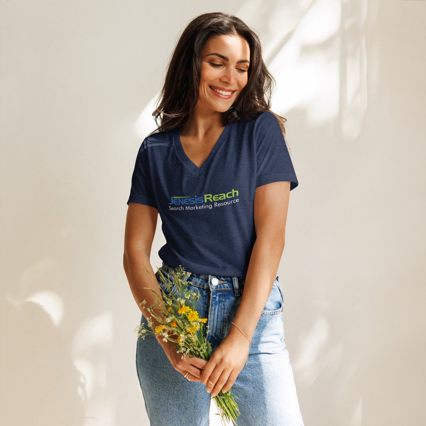 JenesisReach Women's V-Neck