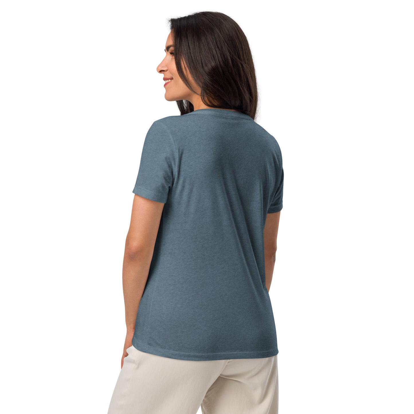 SIS Logo Women’s Relaxed V-neck T-shirt