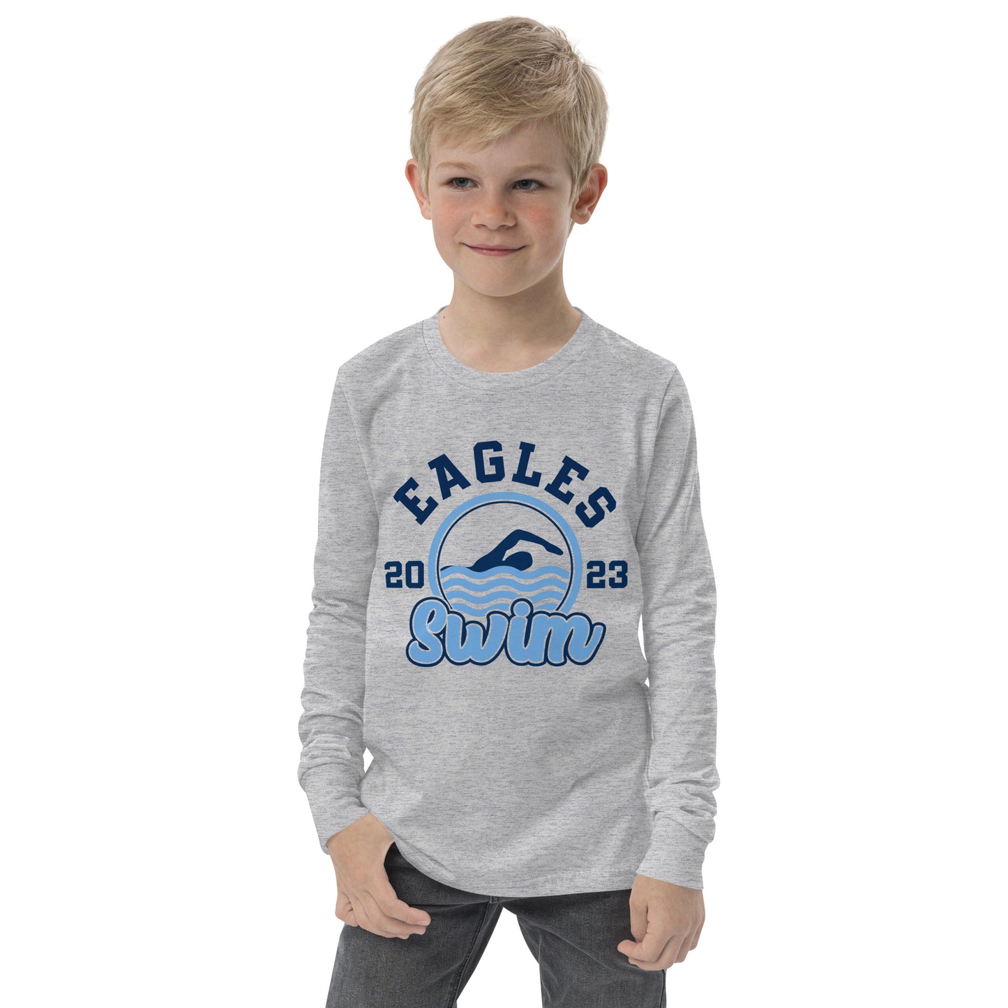 Swimming Youth Long Sleeve T-Shirt