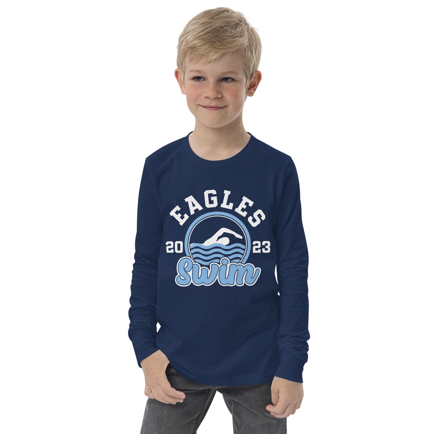 Swimming Youth Long Sleeve T-Shirt