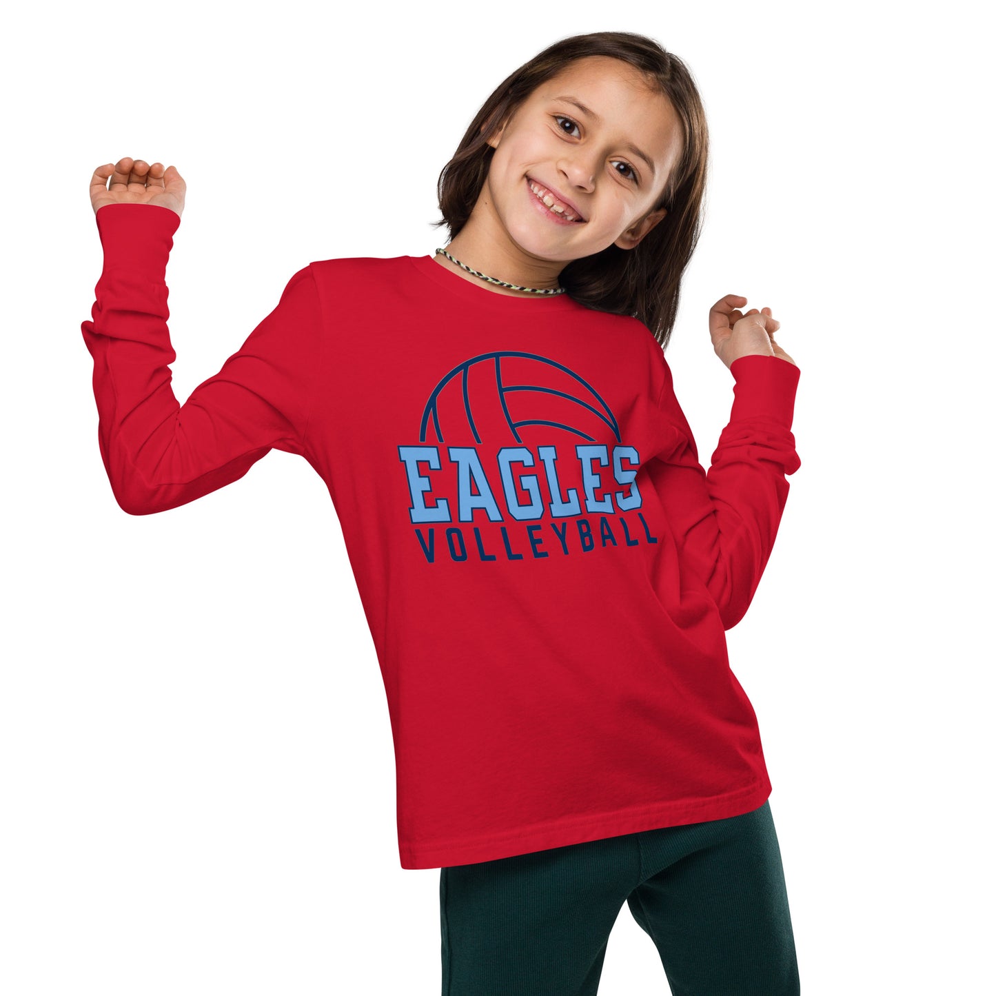 Volleyball Youth Long Sleeve T-Shirt