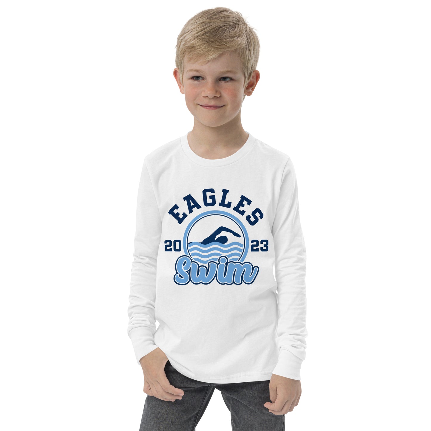 Swimming Youth Long Sleeve T-Shirt