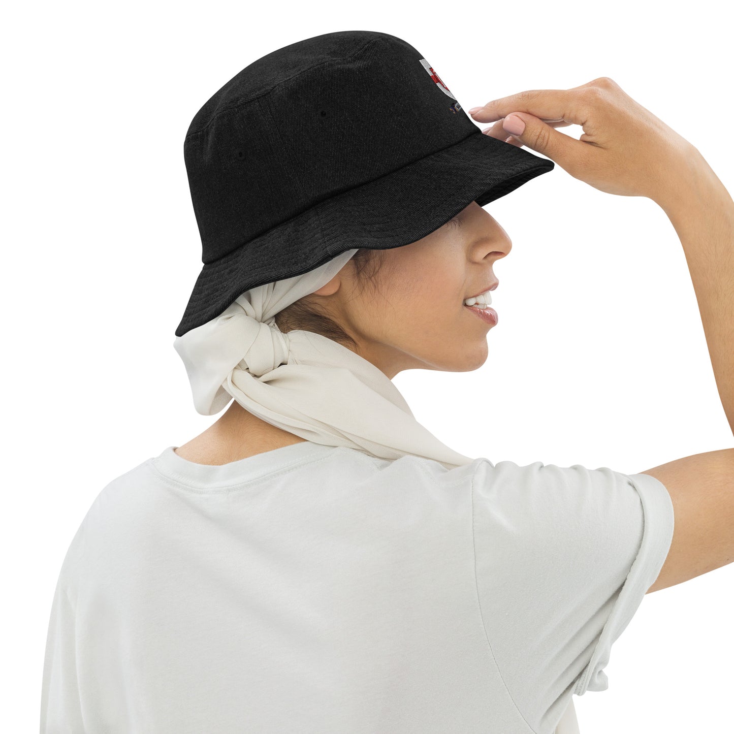 Holy Trinity Logo Denim bucket Woman's hat