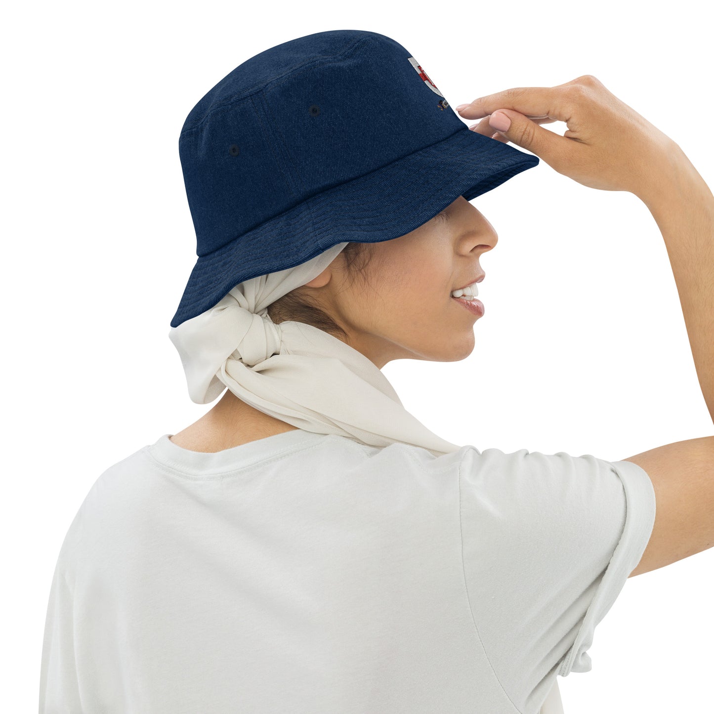 Holy Trinity Logo Denim bucket Woman's hat