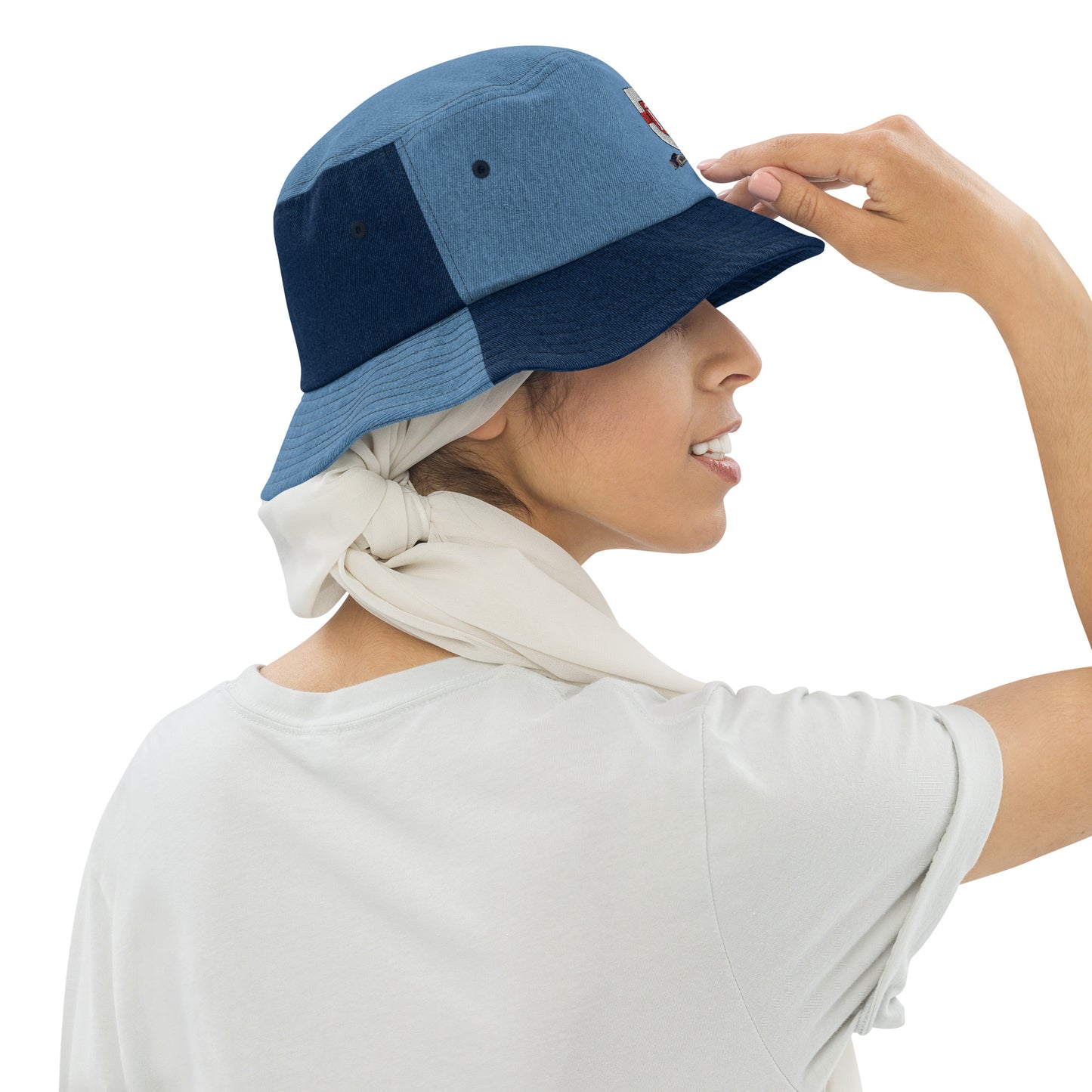 Holy Trinity Logo Denim bucket Woman's hat