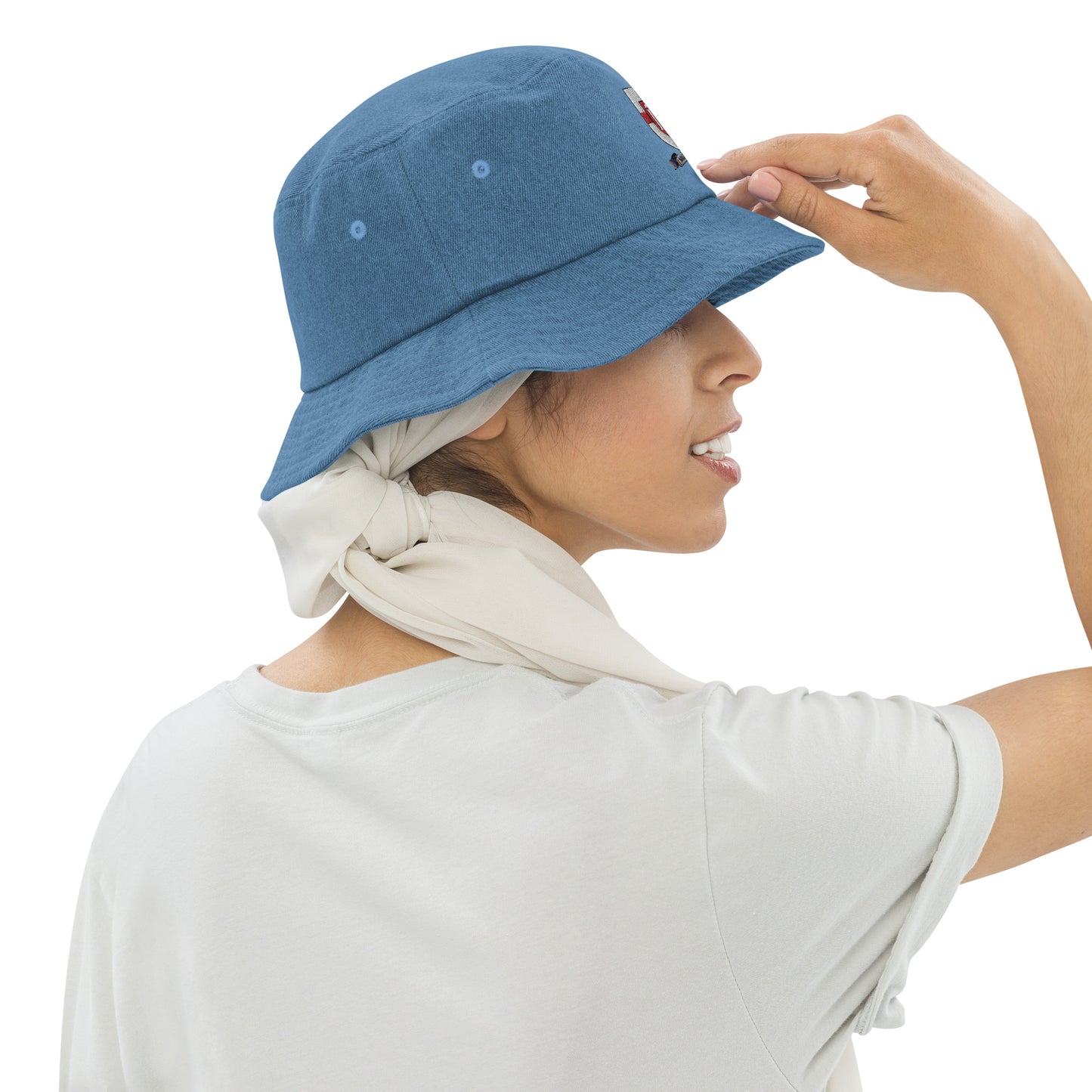 Holy Trinity Logo Denim bucket Woman's hat