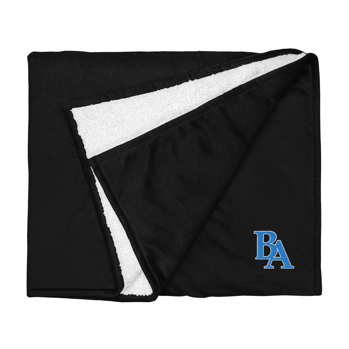 Embroidered Sherpa Blanket