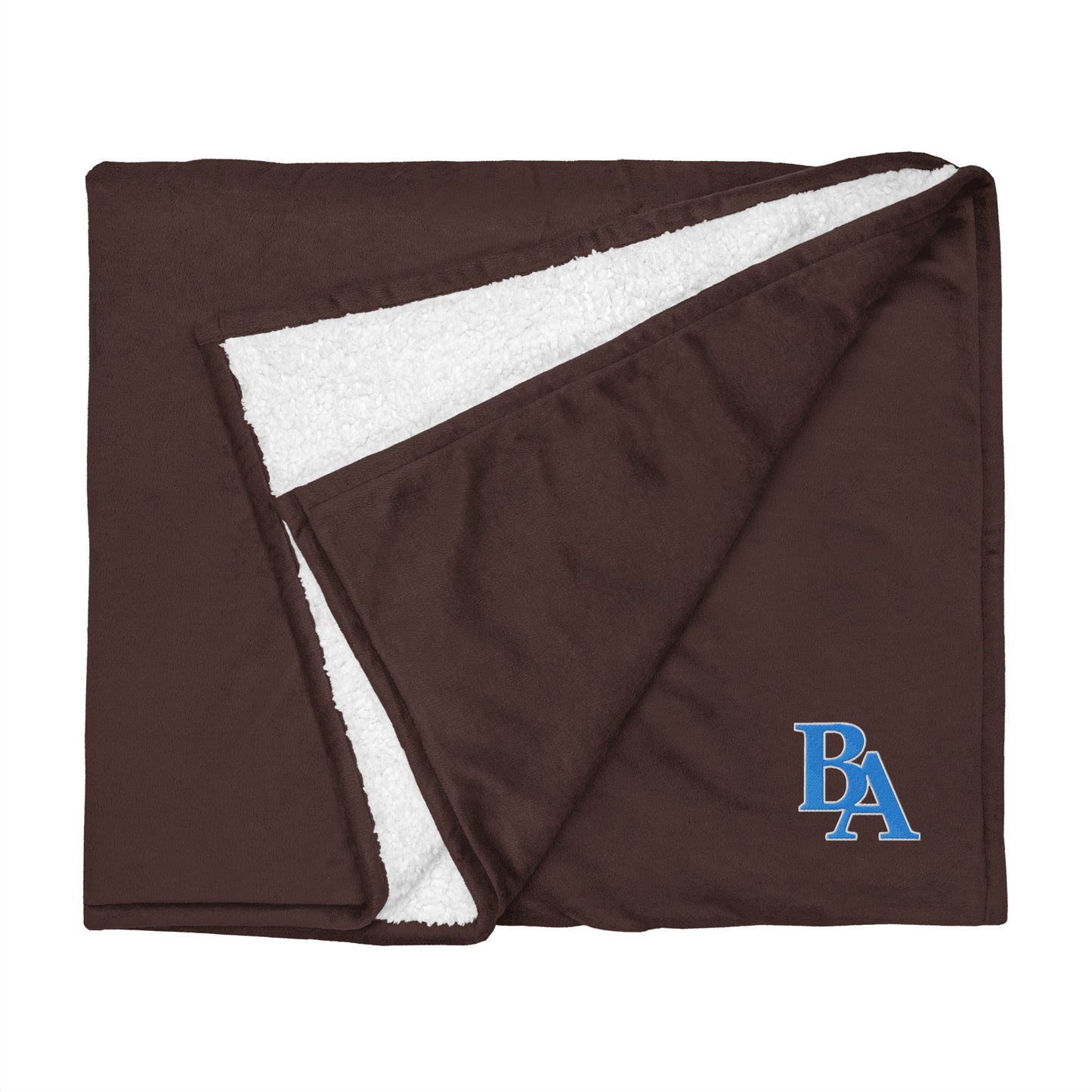 Embroidered Sherpa Blanket