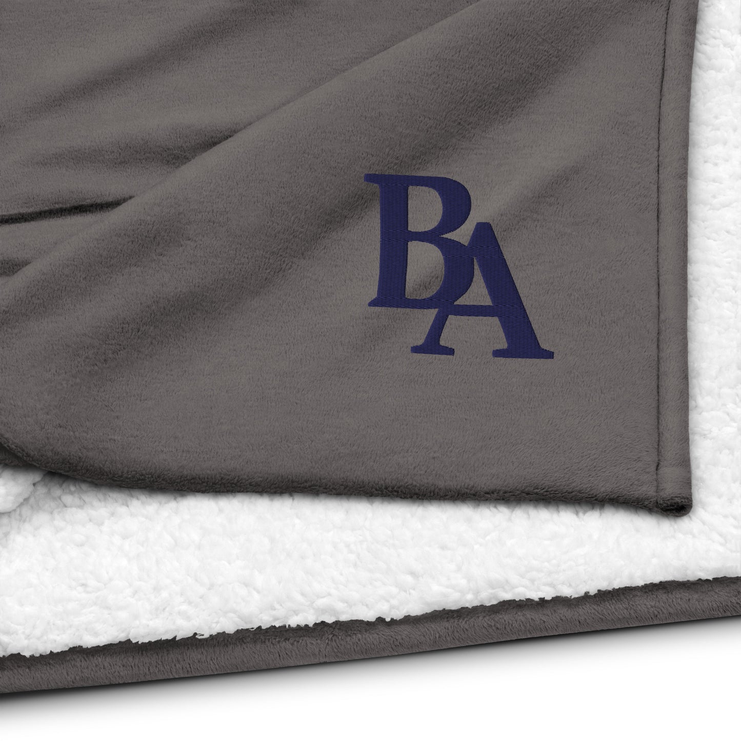 Embroidered Sherpa Blanket