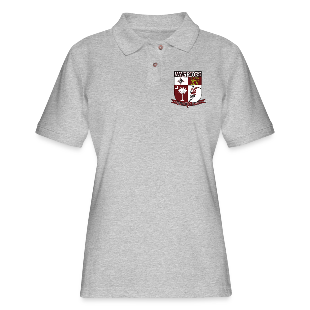 Warriors Women's Polo Shirt - heather gray