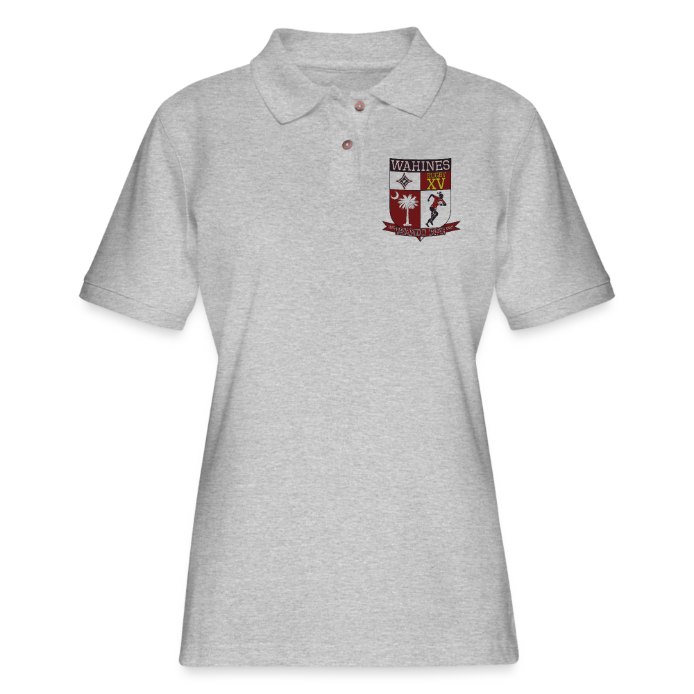 Wahines Women's Polo Shirt - heather gray