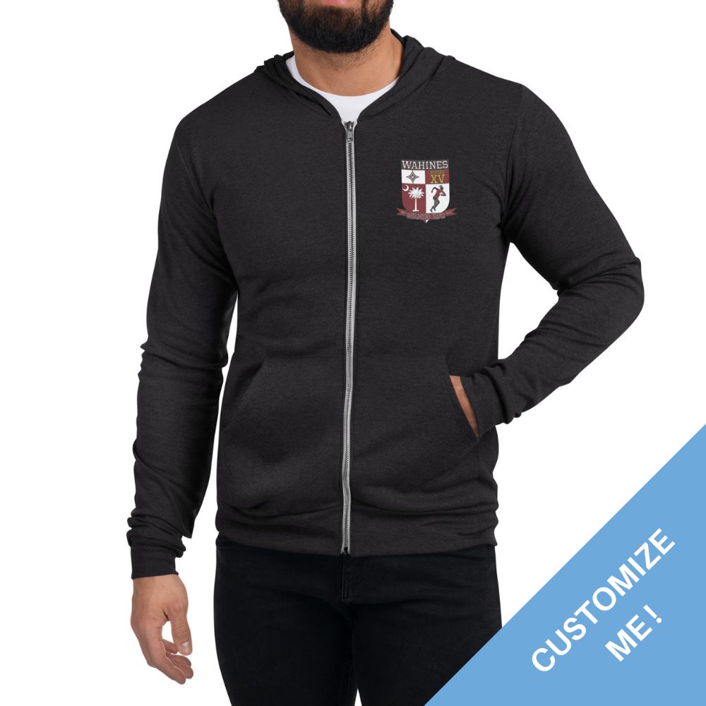 Wahines Men's Zip Hoodie