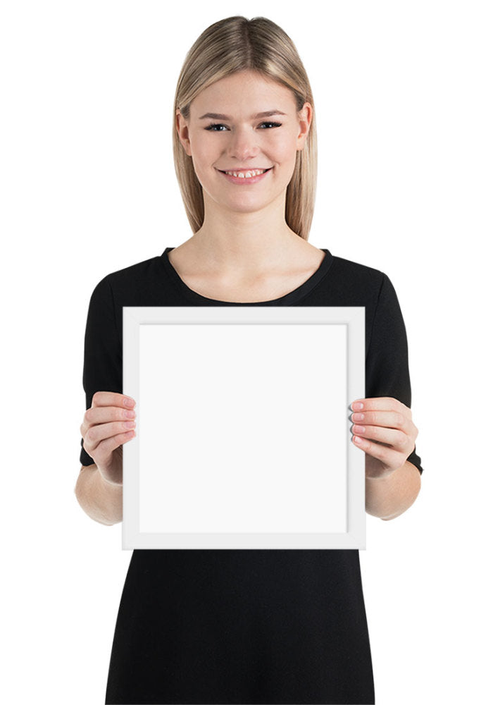 Premium Luster Photo Paper Framed Poster (in)
