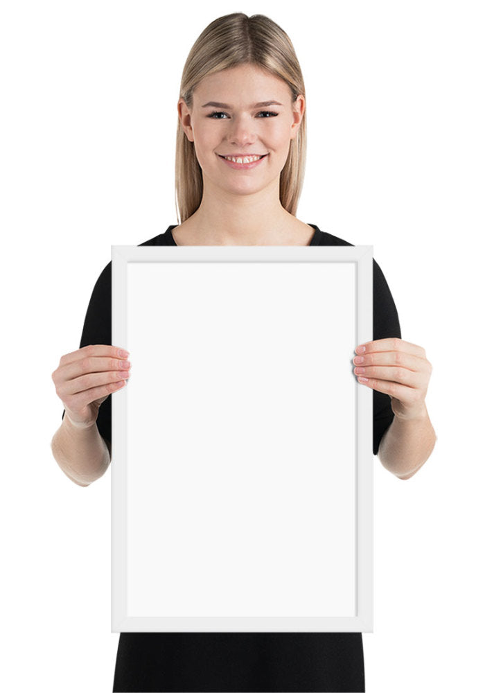 Premium Luster Photo Paper Framed Poster (in)